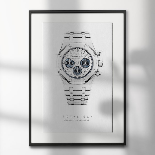 Audemars Piguet Royal Oak 26315ST.OO.1256ST.01 | Hochwertige Armbanduhr Kunstdrucke | Perfekt für Uhrenliebhaber und Dekor