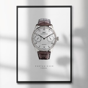 IWC Portugieser IW500101 | High-Quality Watch Art Prints | Perfect for Watch Enthusiasts and Decor