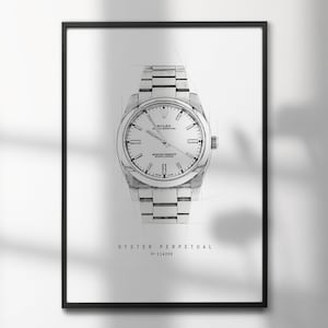 Rolex Oyster Perpetual 114200 | High-Quality Watch Art Prints | Perfect for Watch Enthusiasts and Decor