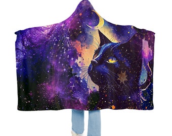 Snuggle Blanket, Love cats,Warm blanket, Cozy Cat-Themed Hoodie Blanket, Gift for her, Keeps you warm, Fleece, Sherpa, Present