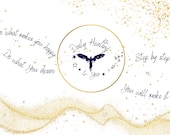 Positive Thinking Wall Art Prints, Golden Angel Healing, Life Motivation, Inspirational Printable Wall Art, Download Print, Instant Download