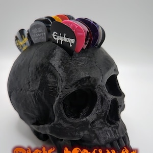 Support de médiator pour guitare Skull : support pour médiator mohawk, accessoires d'instrument, cadeau, guitariste