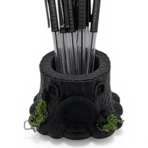 Pen pot hobbit tree brush pot universal, desk storage, stationary organiser, make up paint brushes, fantasy gift