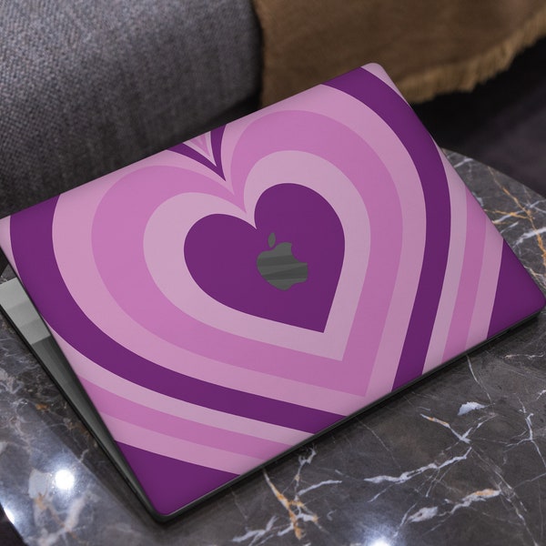 Trippy Heart Pink Rose Violet Macbook Case Macbook Pro 13 Macbook Air 13 2022 M2 A2681 Macbook Pro 14 2021 Macbook Pro 15/16 Inch Case
