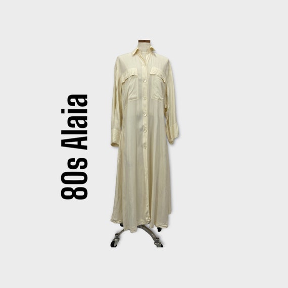 Rare Vintage 80s Alaia Coat Dress - image 1