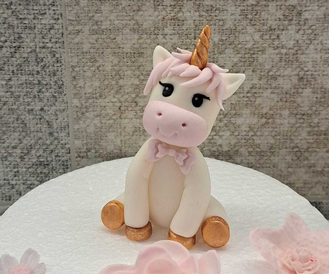 Edible Fondant Unicorn Cake Topper Etsy Australia