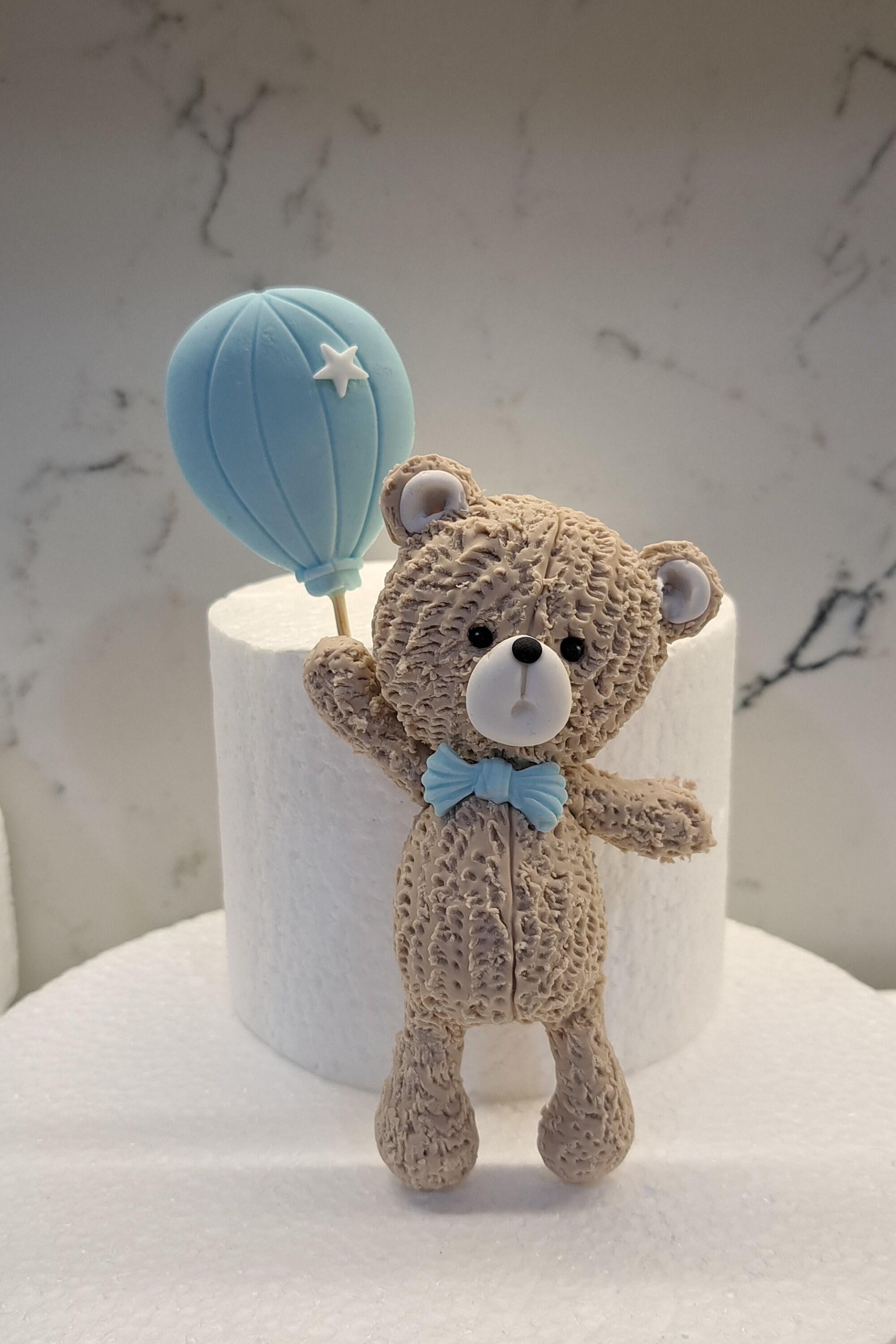 Baby Shower / 1st Birthday Fondant or Edible Images Teddy Bear Cake ...