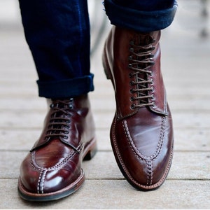 men's lace up dress boots