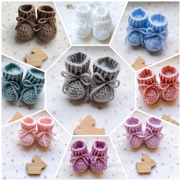 Baby Schuhe gehäkelt | Neugeborenen Schuhe | Babysocken