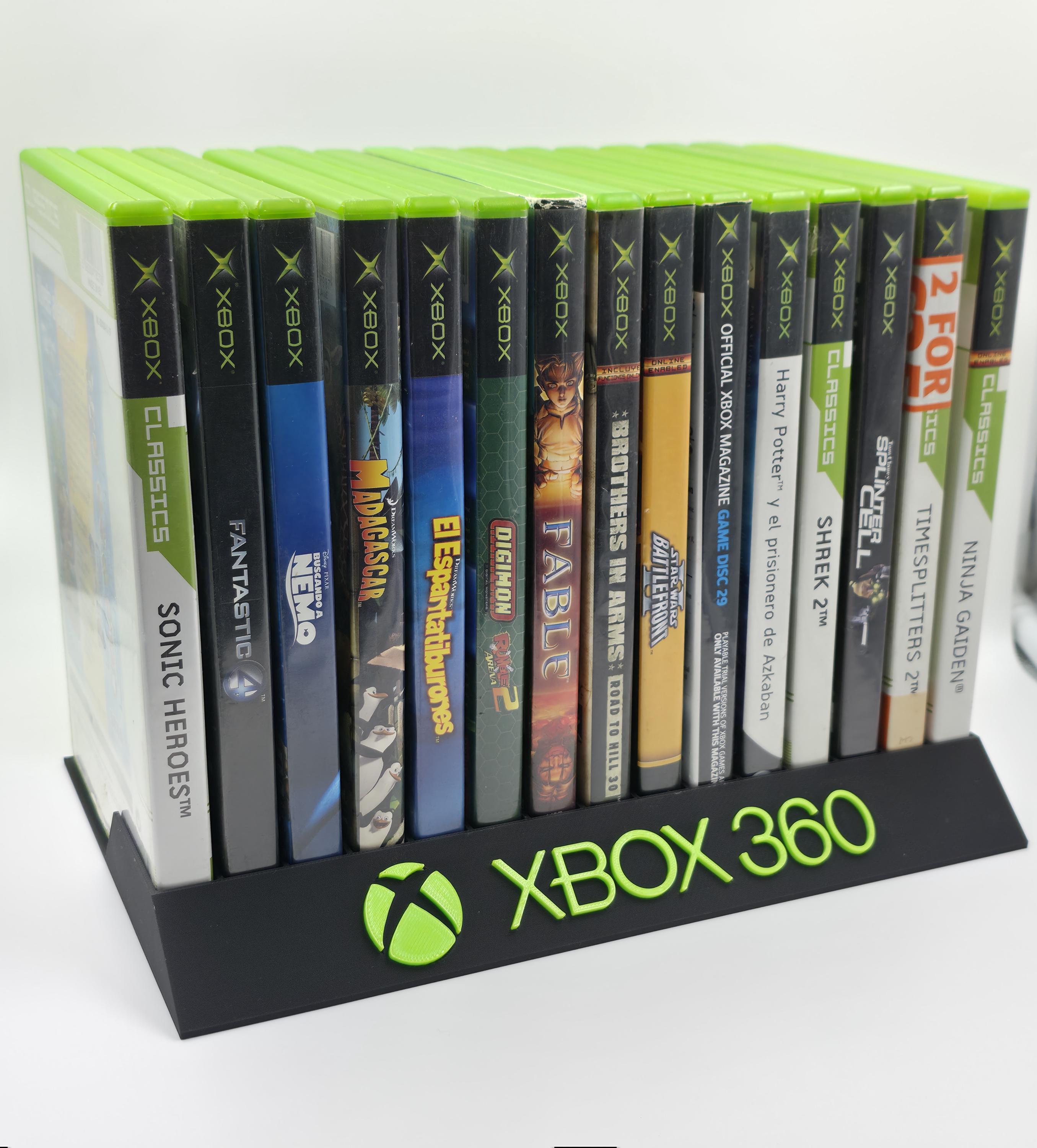 2 X Xbox 360 Doppio Stacker Hub 2 Dischi Verde Microsoft Gioco