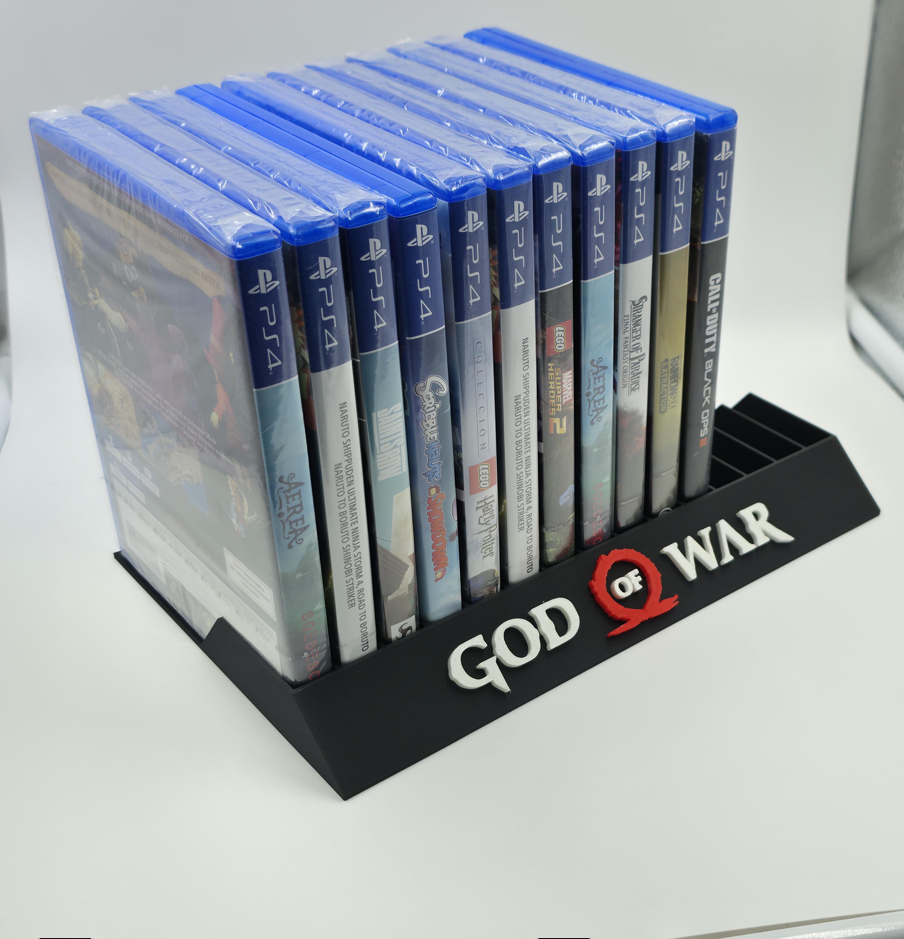 Supporto per gioco God of War Edition - Compatibile con PS2, PS3, PS4, PS5 - Da 10 a 19 slot