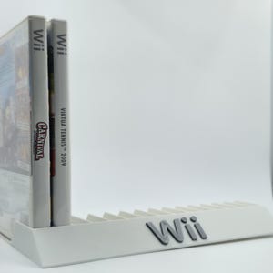 Nintendo Wii Game Display Stand Made in 3D 8, 10, 12, 14, 15 Slots