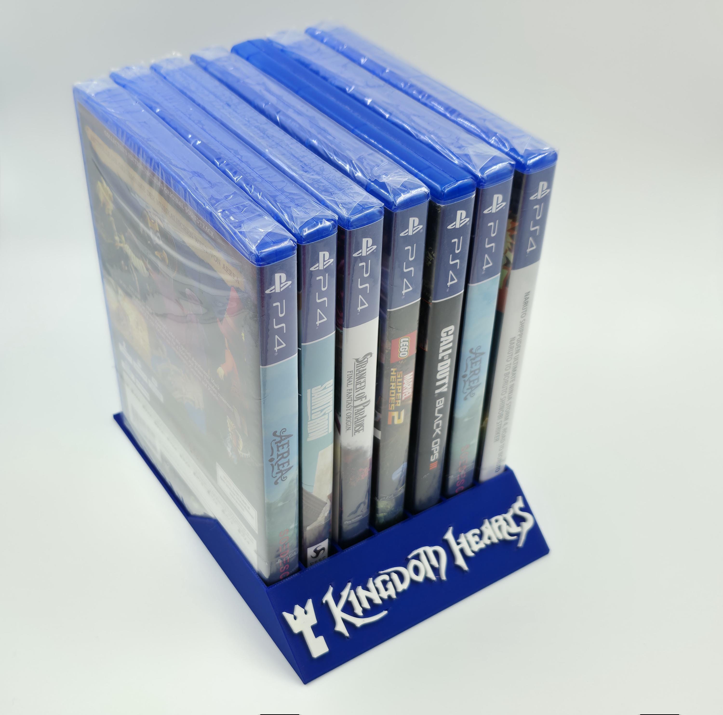 Vetrina per giochi Kingdom Hearts Edition - da 8 a 19 slot - Multipiattaforma (PS2-PS5, Xbox 360, GC, Wii)
