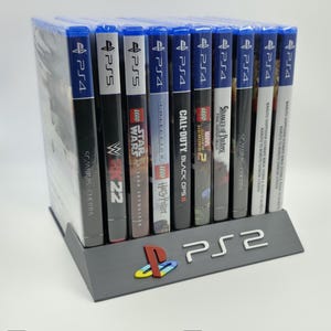 Expositor para Juegos de Sony PlayStation 2 (PS2) - 8 a 19 Ranuras - Impresión 3D