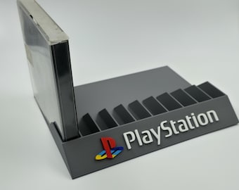 Sony PS1 PSX Game Holder/Display - Fits 8 to 15 Games - Multiple Colors - PAL EU Version