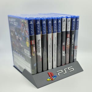 Sony PlayStation 5 PS5 Multi-Color Logo Display Stand - 8 to 19 Slots