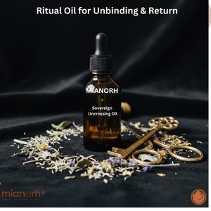 Sacred Uncrossing Oil – Ritual Blend to Release Crossed Conditions, Sever Energetic Cords & Restore Spiritual Clarity and Power
