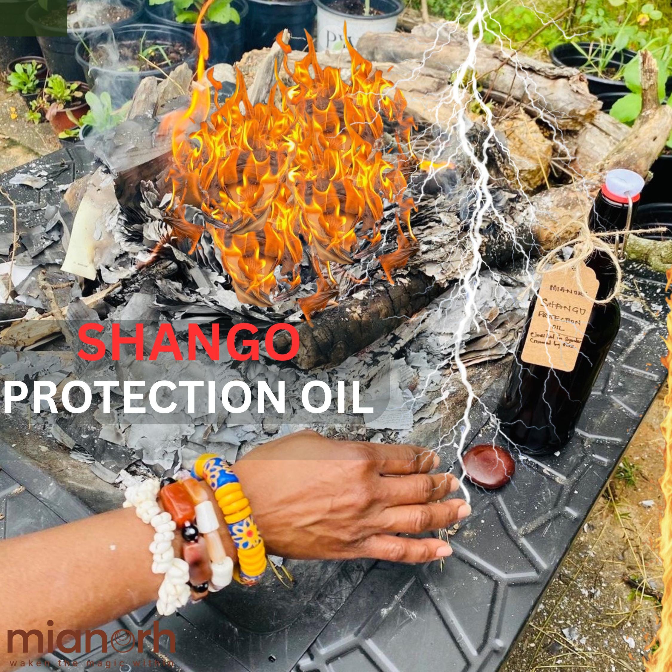 Potent Shango Protection Oil — Divine Shielding & Spiritual