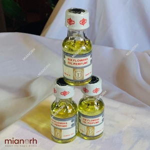 Original Six Flowers Perfumed Oil | African Spiritual Perfume | Attraction & Love Ritual Oil | Ancient Floral Blend – 12ml