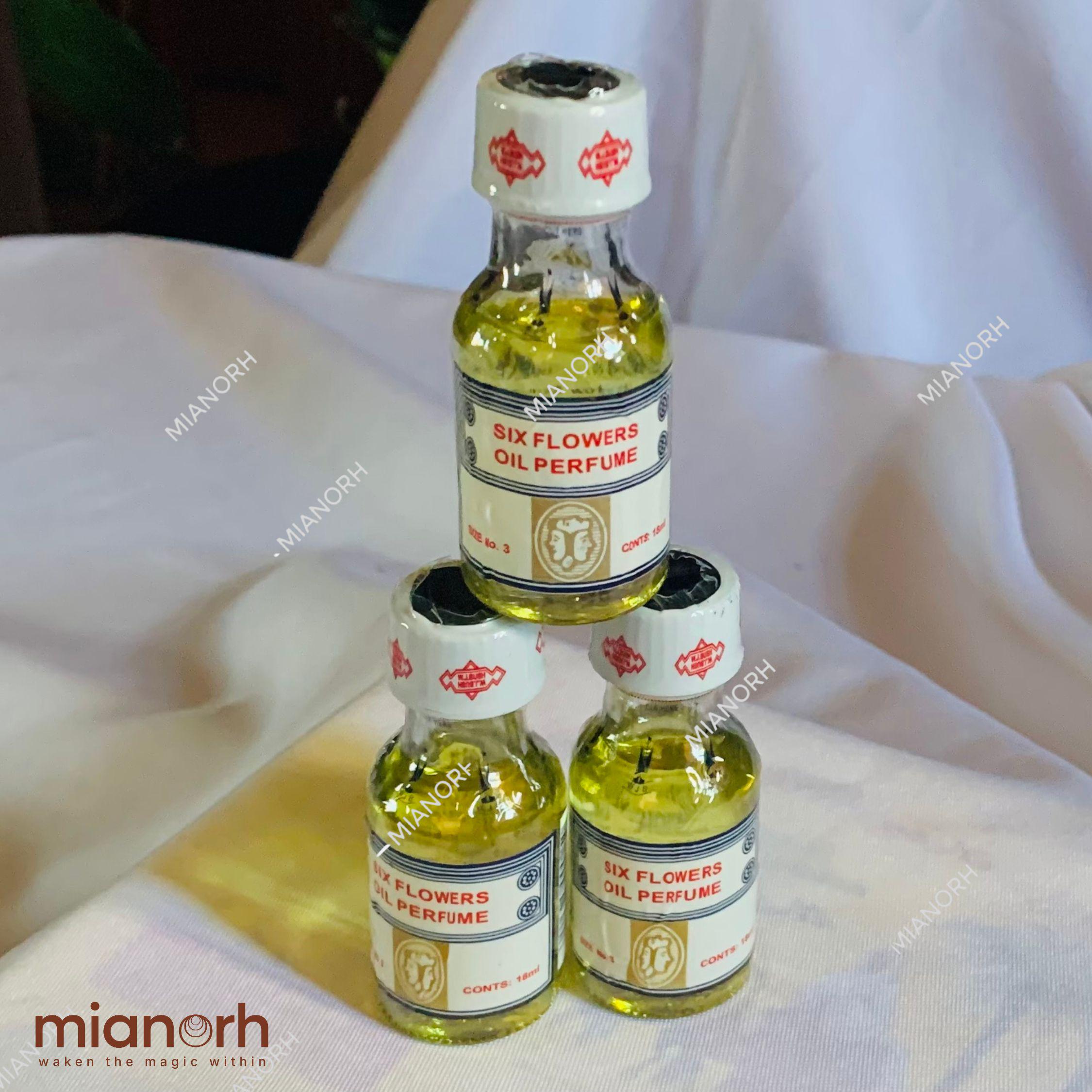 Original Six Flowers Perfumed Oil | African Spiritual Perfume | Attraction & Love Ritual Oil | Ancient Floral Blend – 12ml