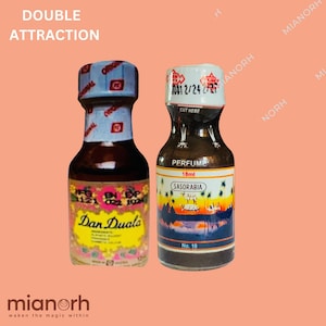 Double Attraction Perfume Set – Dan Duala + Sassorabia | Love Drawing, Spiritual Oil, African Ritual Perfume, Prosperity & Luck