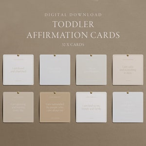 Toddler Affirmation cards - Cards of Encouragement - Mindfulness gift for children - Affirmation truths - Montessori Learning - Positivity