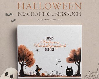ハロウィン - Beschäftigungsbuch zum Ausdruken für Kinder | ハロウィン学習とバステラクティビテーテン |デジタラーのダウンロード