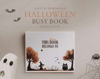 Halloween Busy Book: Engaging Printable Activities for Kids | Digital Download | Educational & Fun