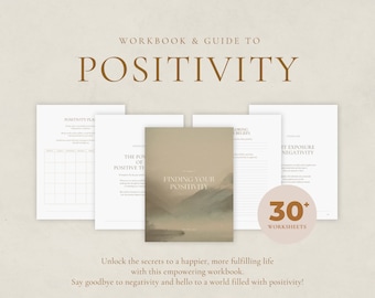 Cahier d'exercices sur la positivité : gratitude, amour-propre et abondance (téléchargement numérique)