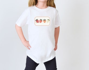 Youth Strawberry Shirt, Berry Good Tee, Herbivore Shirt, Strawberry Patch Tshirt, Fruit Shirt