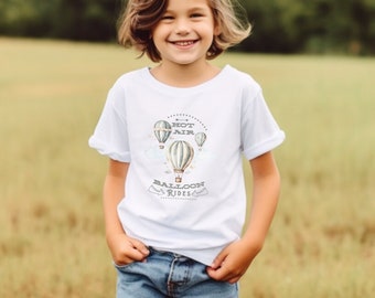 Youth Hot Air Balloon Rides Shirt, Traveler Shirt, Wanderlust Shirt, Happy Trails, Balloon Lover Gift, Seek Adventure Shirt