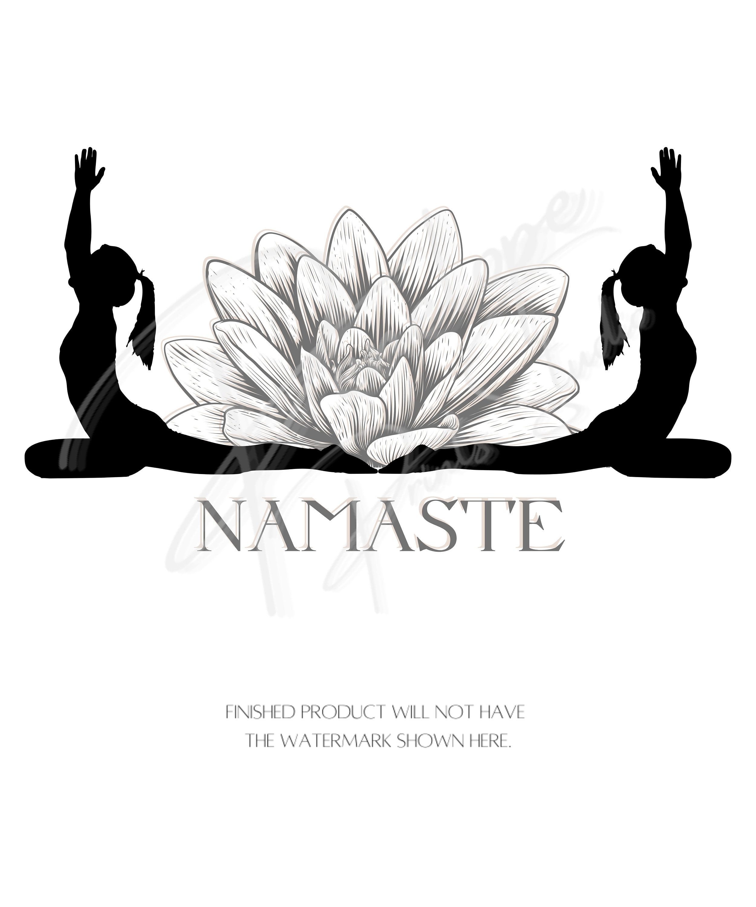 T-Shirt Yoga Méditation Fleur De Lotus Namaste - Wellness Pour Femmes Professeurs Et Amateurs De Yoga