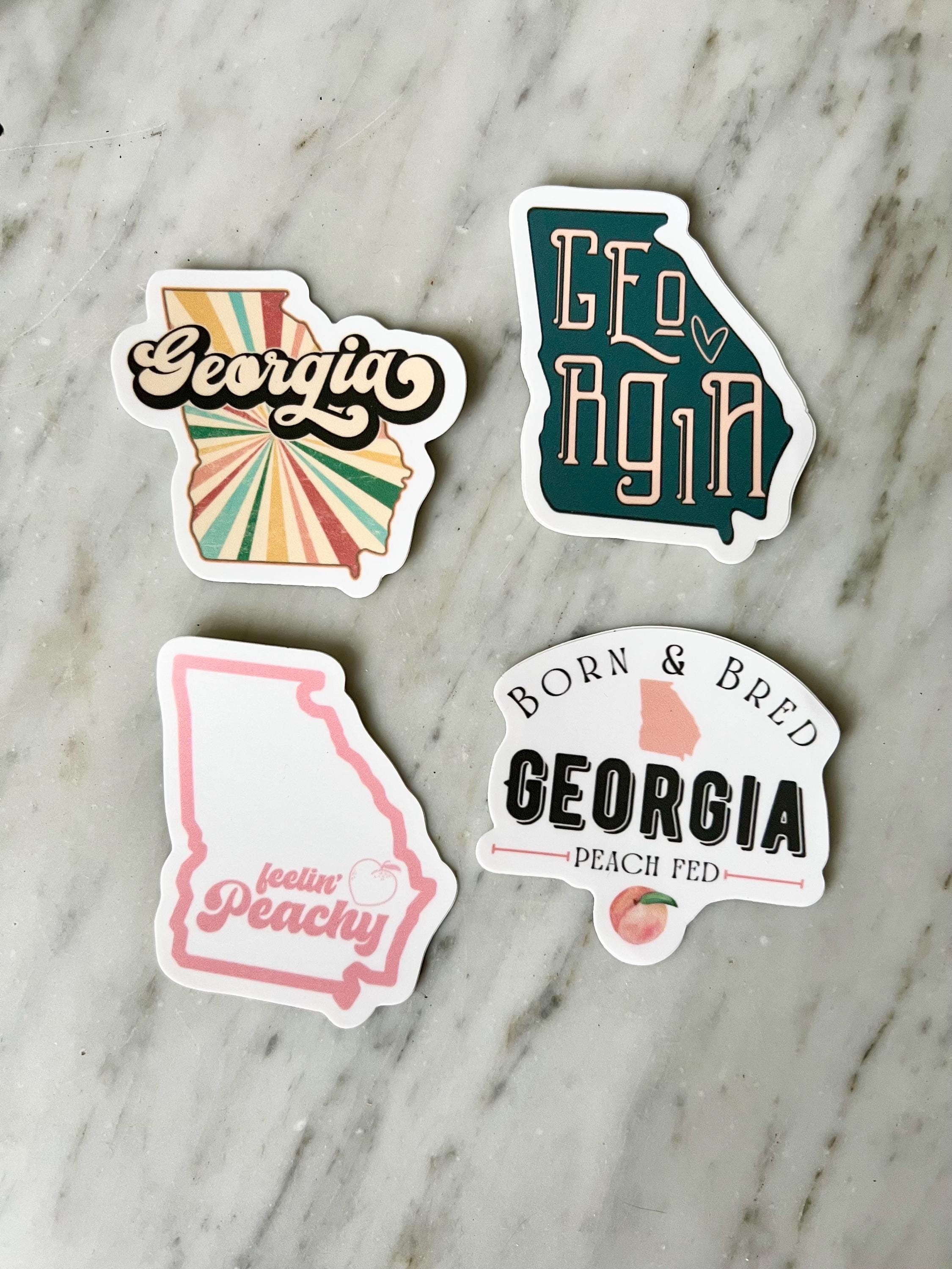 Georgia Sticker Set – 4 Vinyl Stickers Inspired by Southern Charm ...
