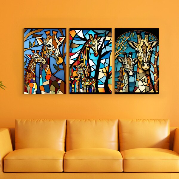 Stained Glass Giraffe Etsy