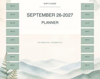 Digitale planner 2026-2027 | ADHD-vriendelijke planner voor verpleegkundigen (PDF-download)