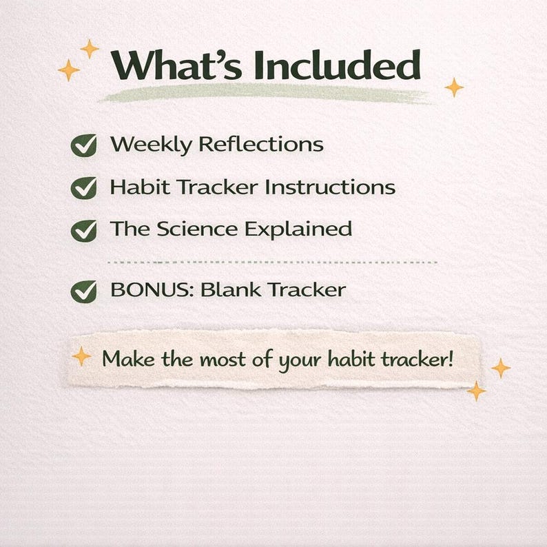 ADHD Habit Tracker Printable | Dopamine Reset Weekly Planner | Visual ...