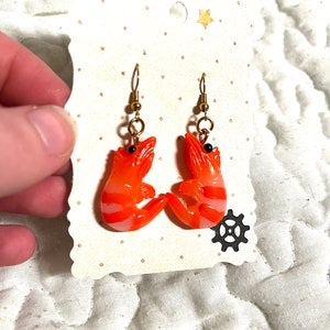 Shrimp Earrings