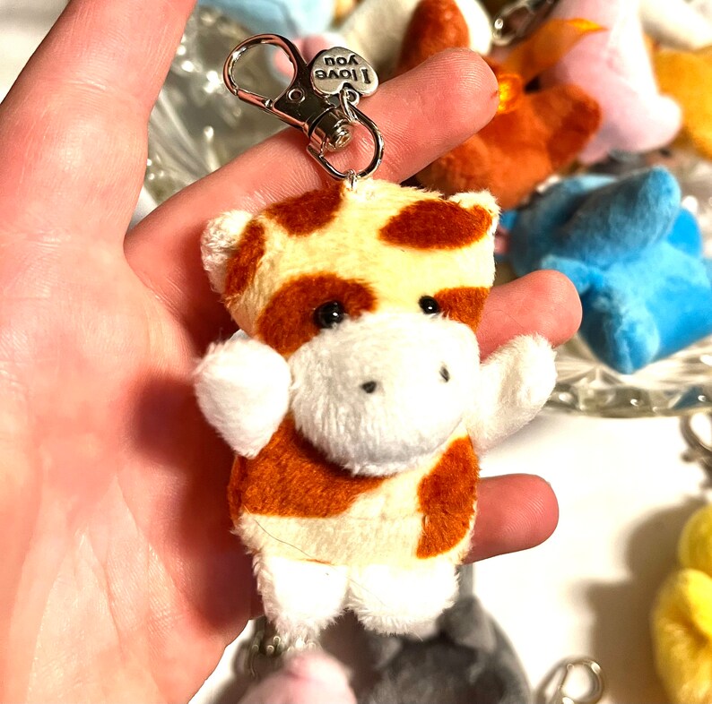 Stuffed Animal Keychains Etsy