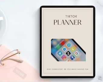 TikTok Digital Content Planner Template 2022, Influencer Planner, Videoplanner, Marketingsjabloon, Inhoudsideeën, Inhoudsstrategie
