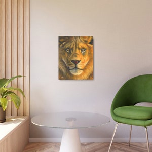 Beautiful Animal Lion King of the Jungle Metal Art Sign image 4