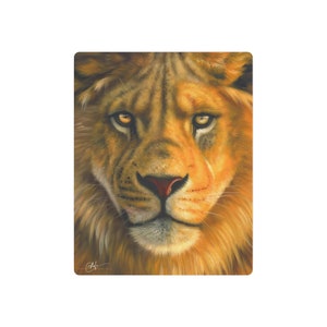 Beautiful Animal Lion King of the Jungle Metal Art Sign image 7