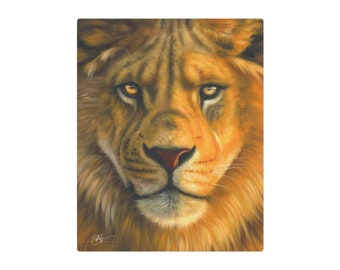 Beautiful Animal Lion King of the Jungle - Plaque d'art en métal