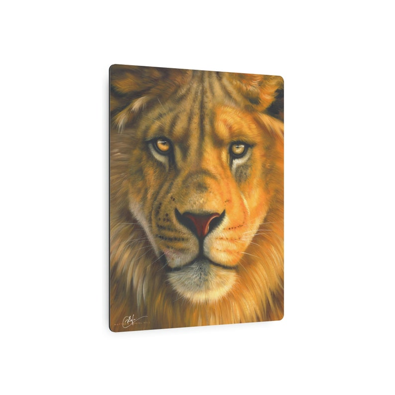 Beautiful Animal Lion King of the Jungle Metal Art Sign image 9