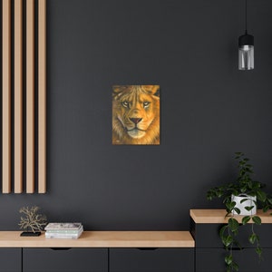 Beautiful Animal Lion King of the Jungle Metal Art Sign image 5