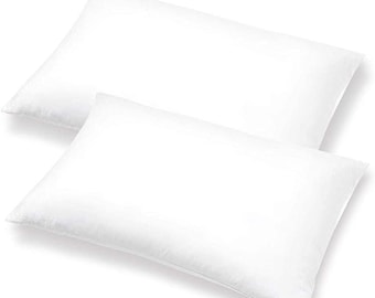 Pillow Inserts - Pack of 2 - 14" x 20" Rectangular Decorative Throw or Sham for Couch - Bed - Sofa