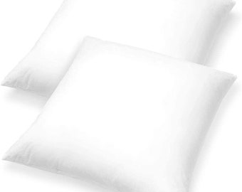 Pack of 2 - 20" x 20" Square Decorative 95/5 % Feather/ Down Pillow Inserts Down Alternative Inserts for Throw Pillows or Shams