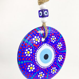 Evil Eye Nazar Amulet Wall Decoration Wall Hanging Flower - Etsy