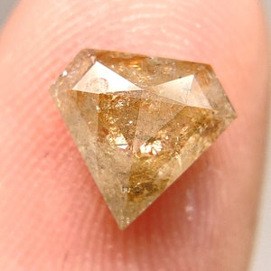 1.02 CT Diamond shape cut, Rustic Diamond, Diamond, Orange color diamond, Diamond cut shape, Diamond for engagement ring, OM291