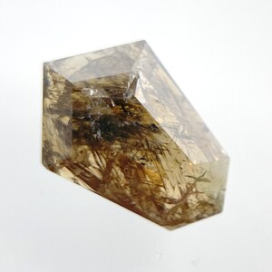 0.67 CT shield cut diamond, Salt and pepper diamond, Loose shield diamond, Brown color, 8.92 X 6.20 X 1.80 MM size, diamond for ring, OM338