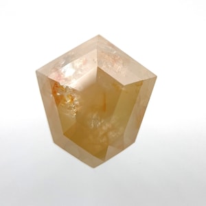 1.29 CT shield shape diamond, Rustic diamond, Loose shield diamond, Brown color, 7.80 X 7.10 X 3.30 MM size, diamond for ring, OM321
